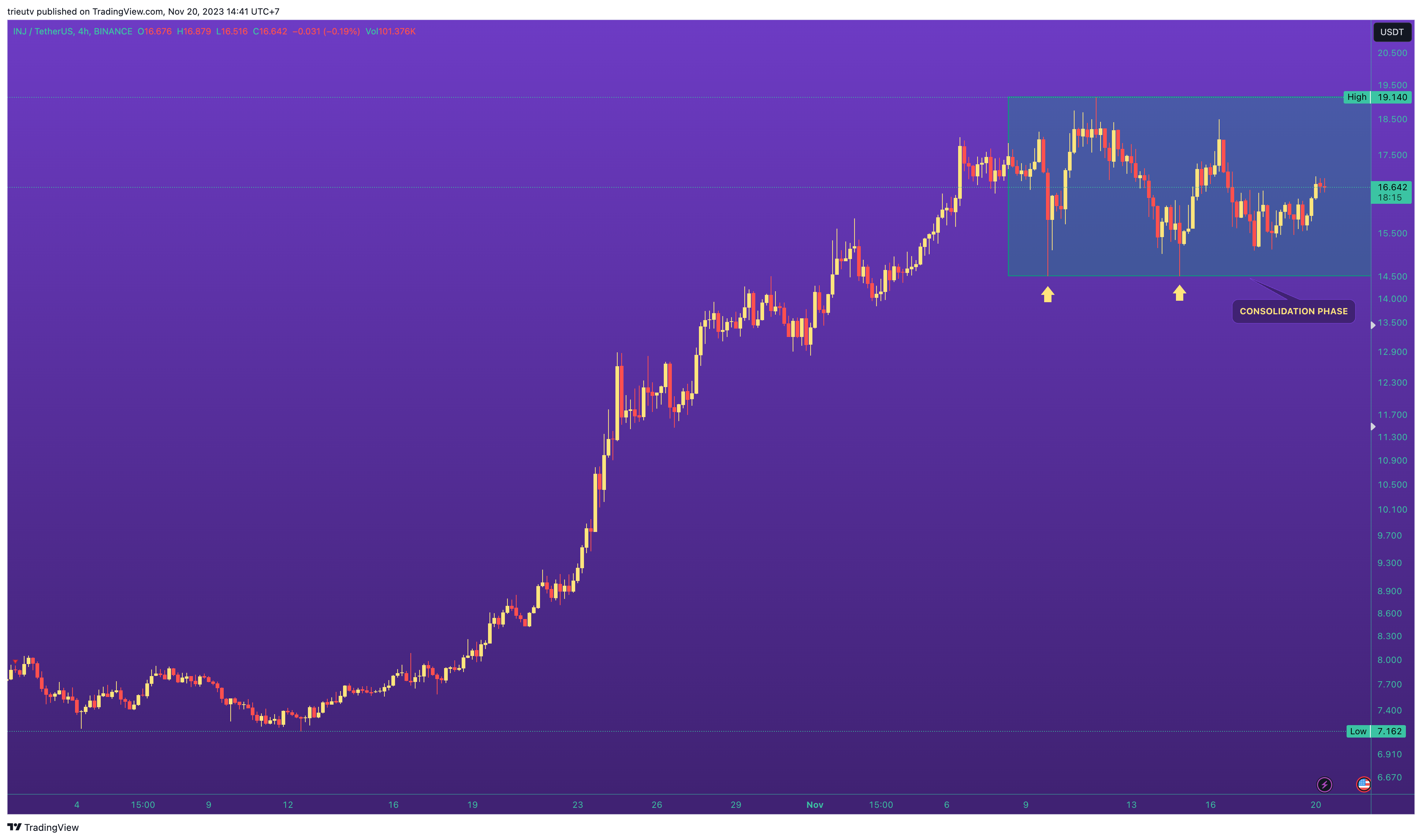 Immagine del grafico BINANCE:INJUSDT di trieutv