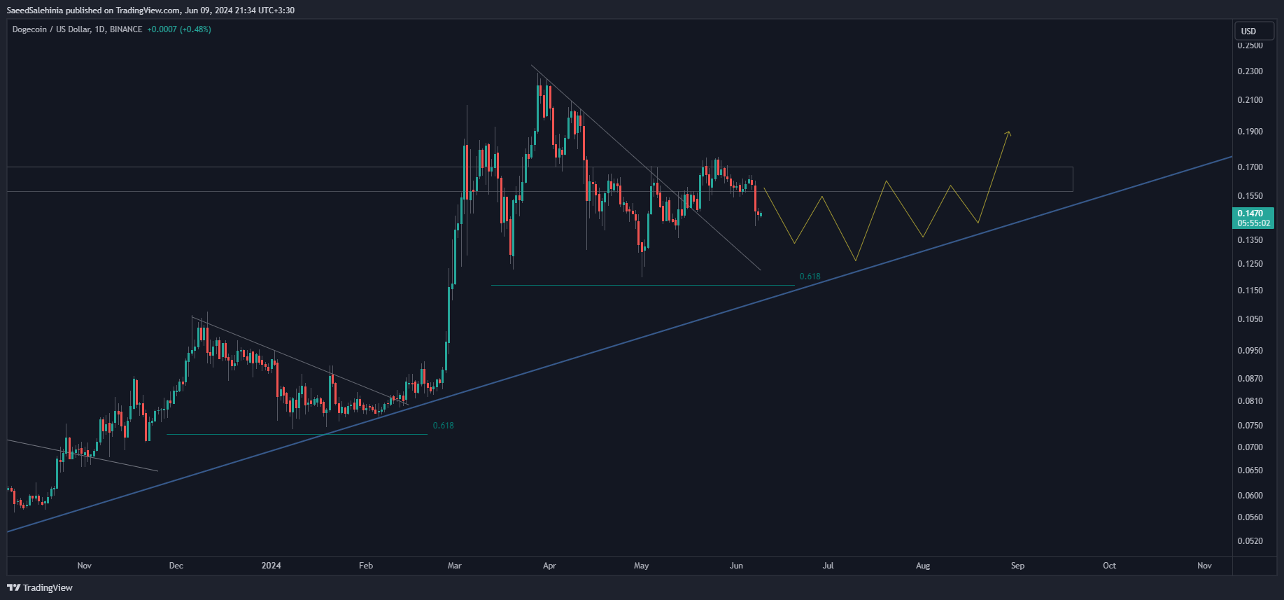 Imej Carta BINANCE:DOGEUSD oleh SaeedSalehinia