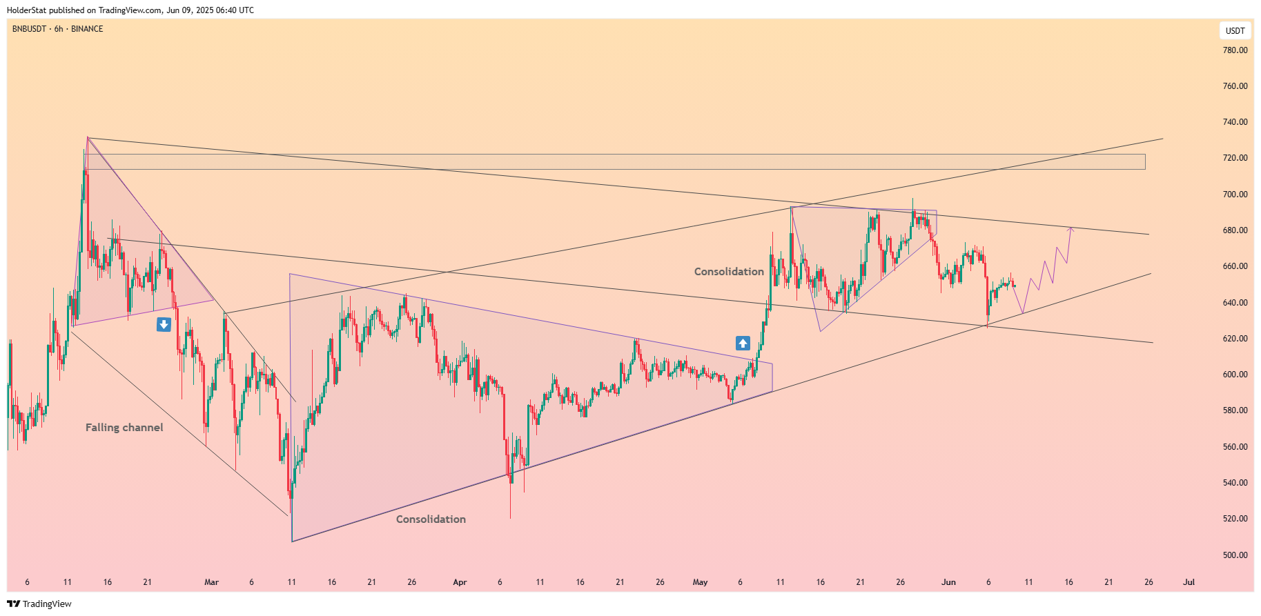 Immagine del grafico BINANCE:BNBUSDT di HolderStat