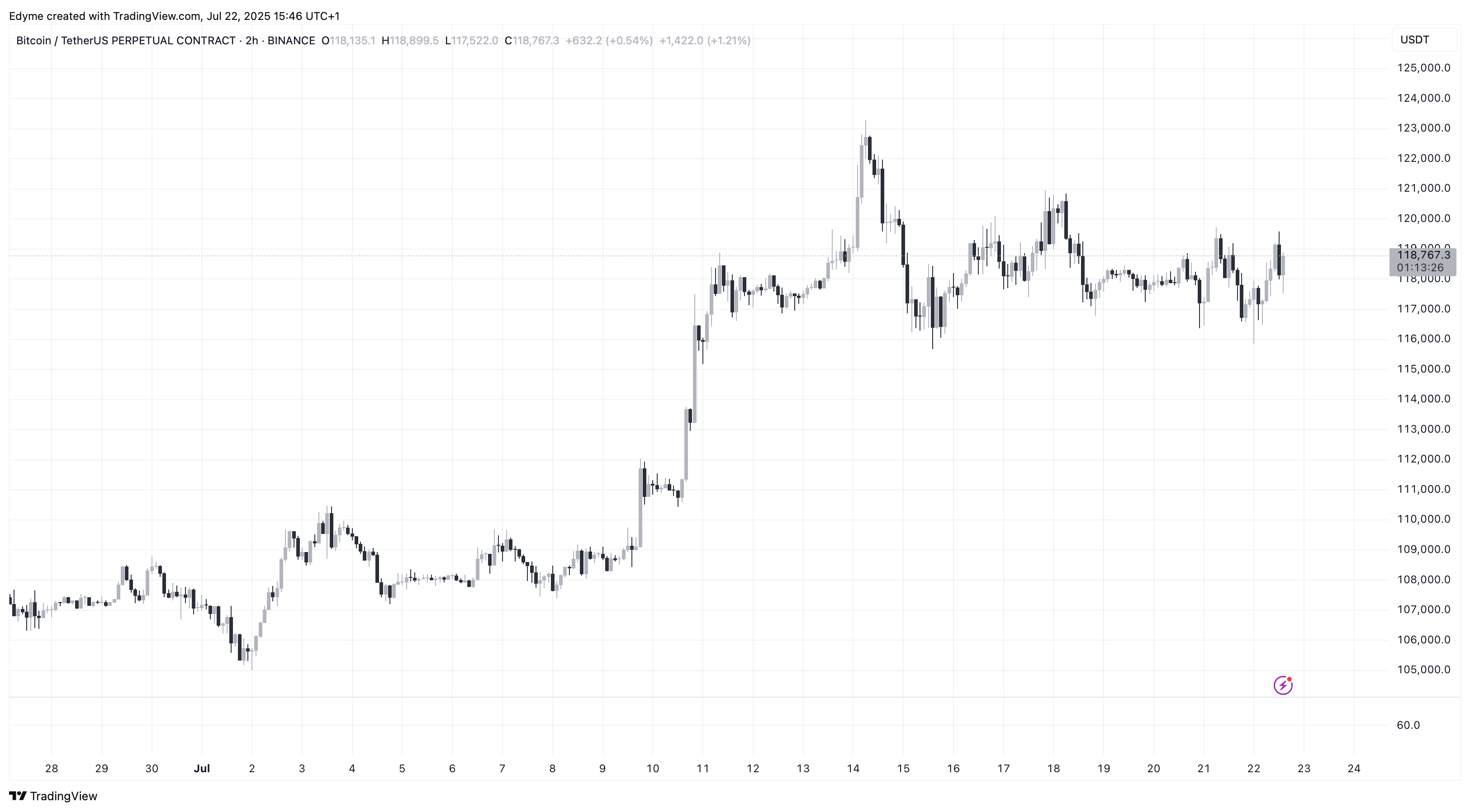 BINANCE:BTCUSDT.P Chart Image by Edyme