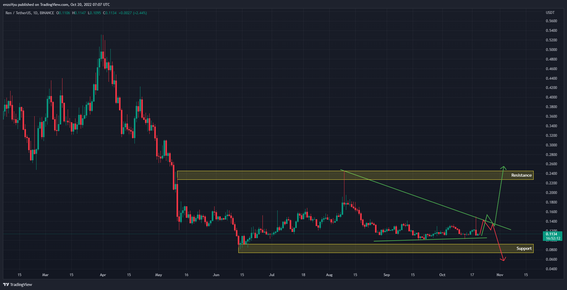 Immagine del grafico BINANCE:RENUSDT di enzoVyu