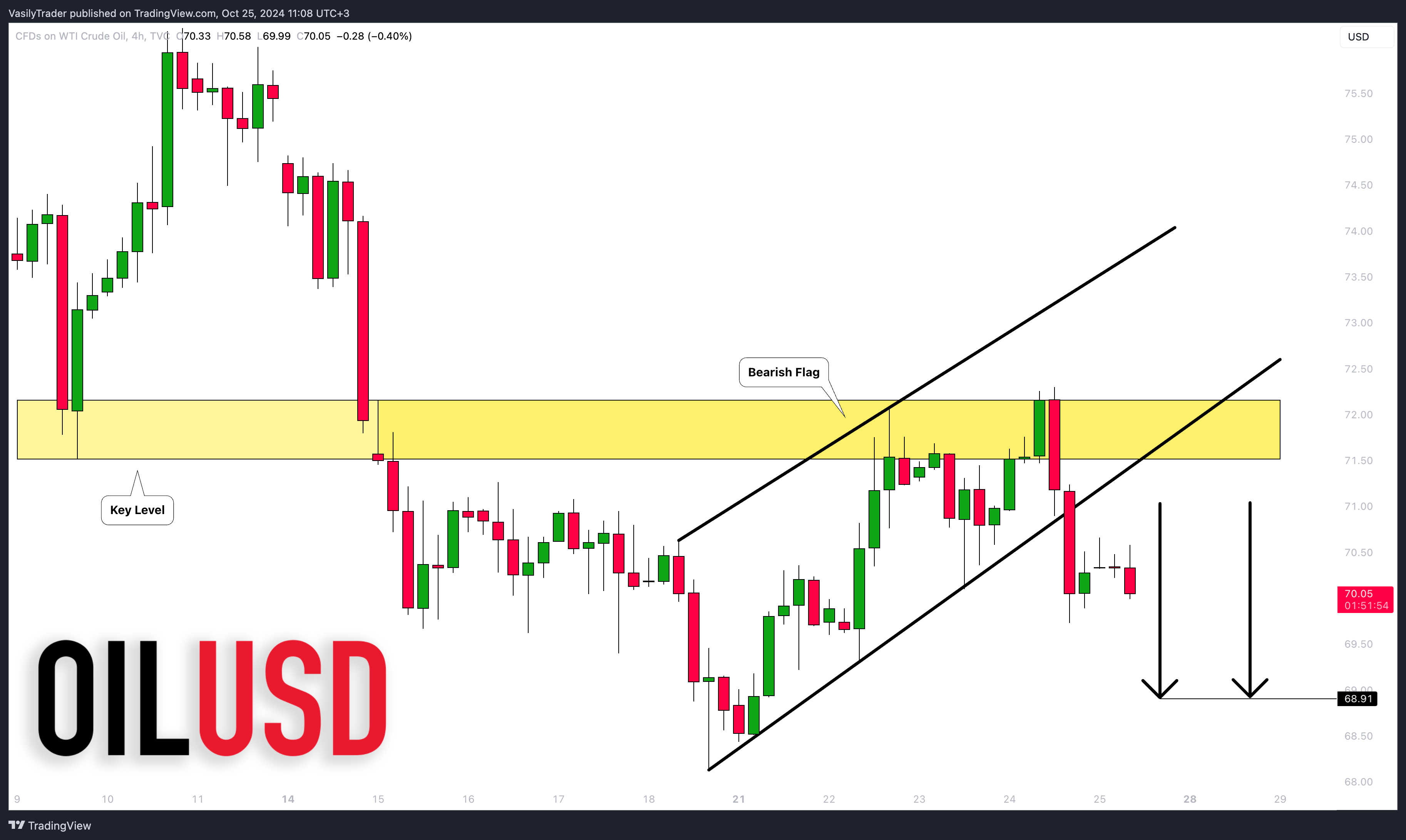 Immagine del grafico TVC:USOIL di VasilyTrader