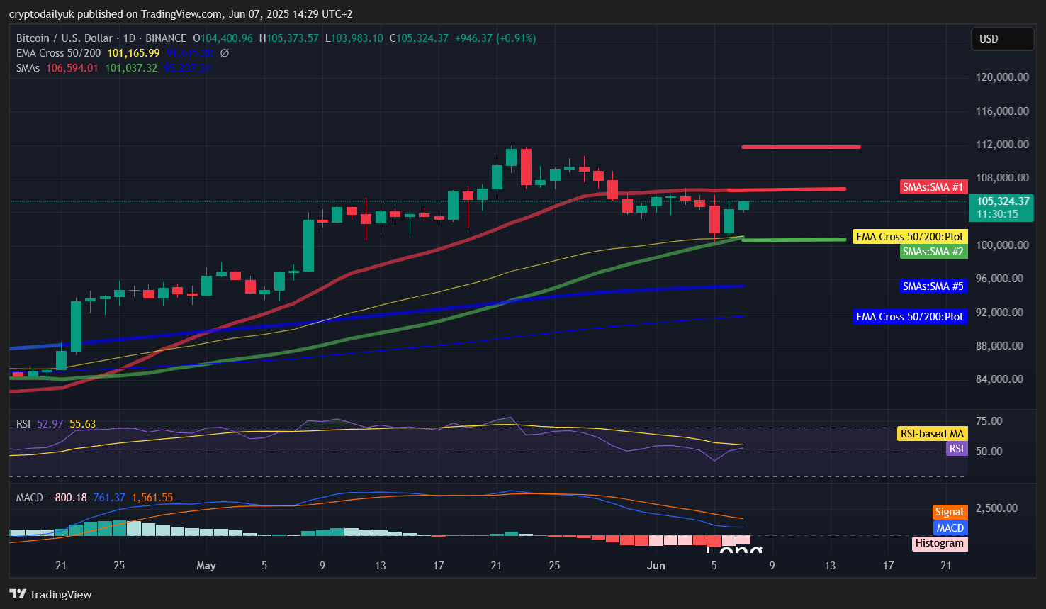 BINANCE:BTCUSD Chart Image by cryptodailyuk