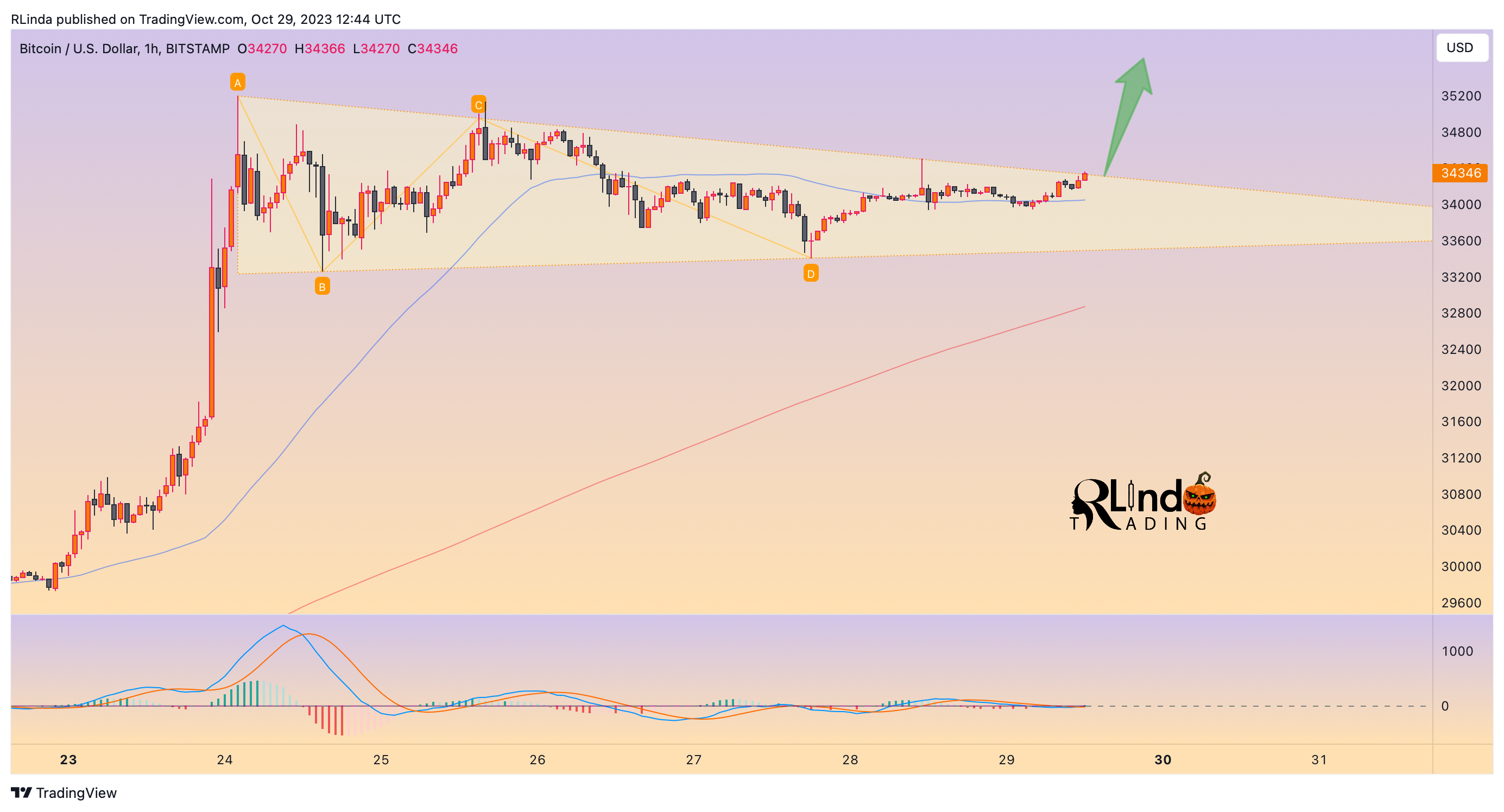 Immagine del grafico BITSTAMP:BTCUSD di RLinda