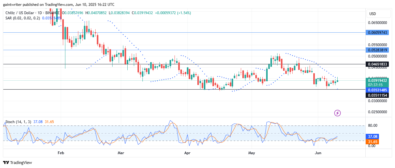 Chiliz (CHZUSDZ) Buyers Oppose Bearish Flow
