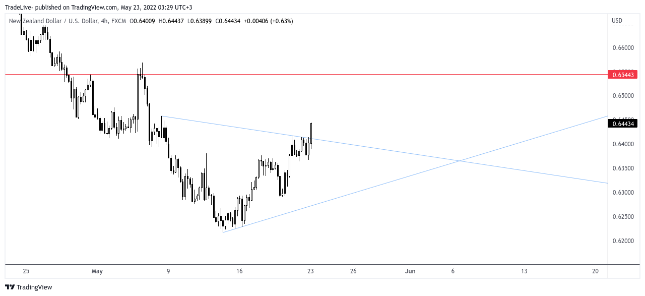 Immagine del grafico FX:NZDUSD di TradeLive-