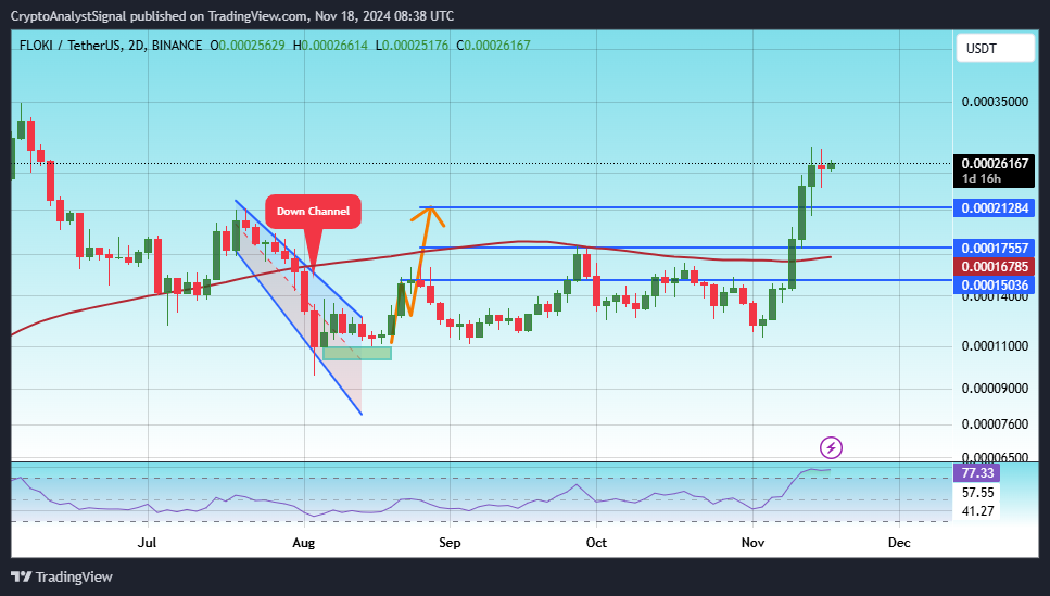 BINANCE:FLOKIUSDT圖表圖片，作者：CryptoAnalystSignal