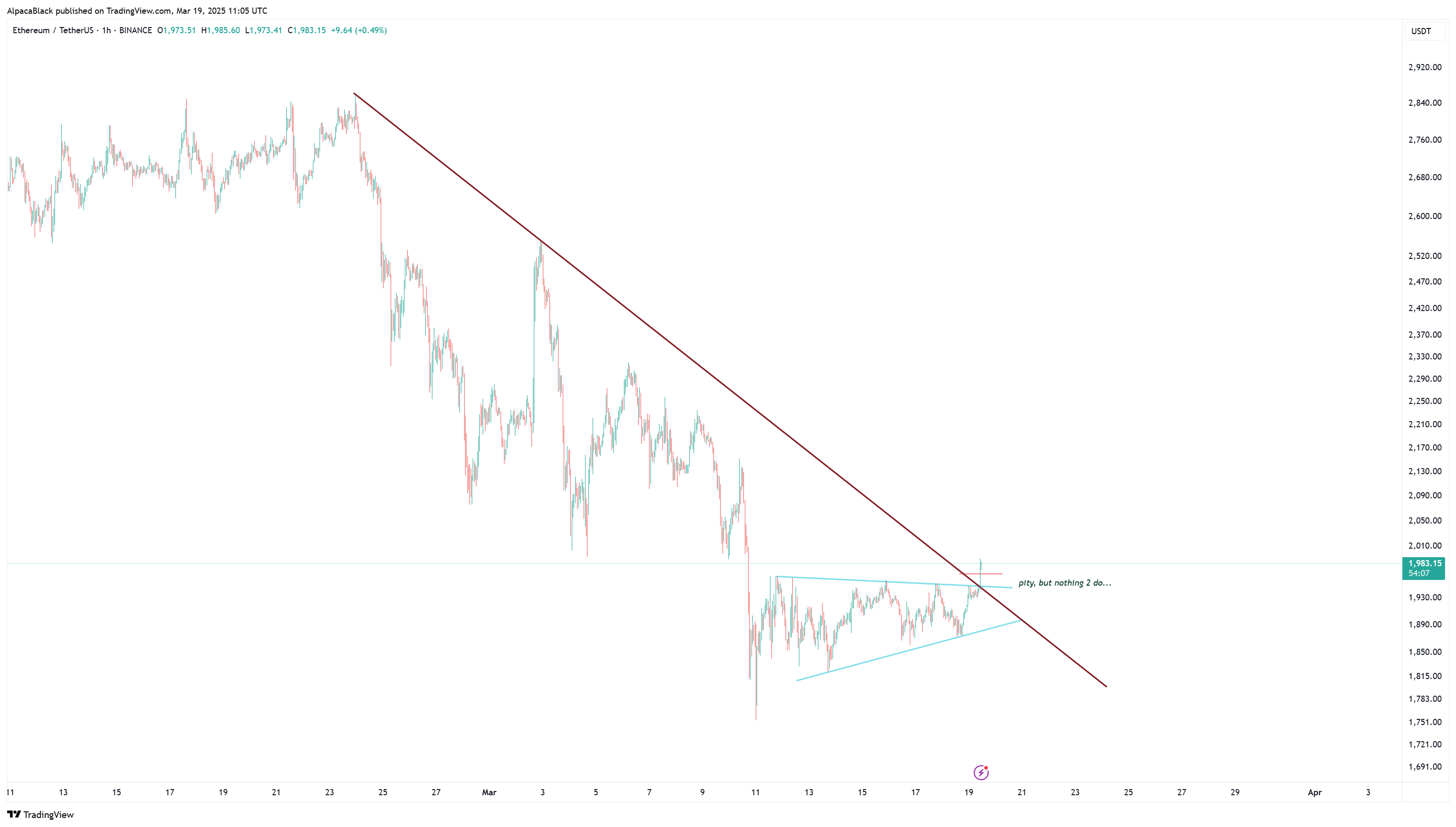 AlpacaBlack tarafından BINANCE:ETHUSDT Grafik Görseli