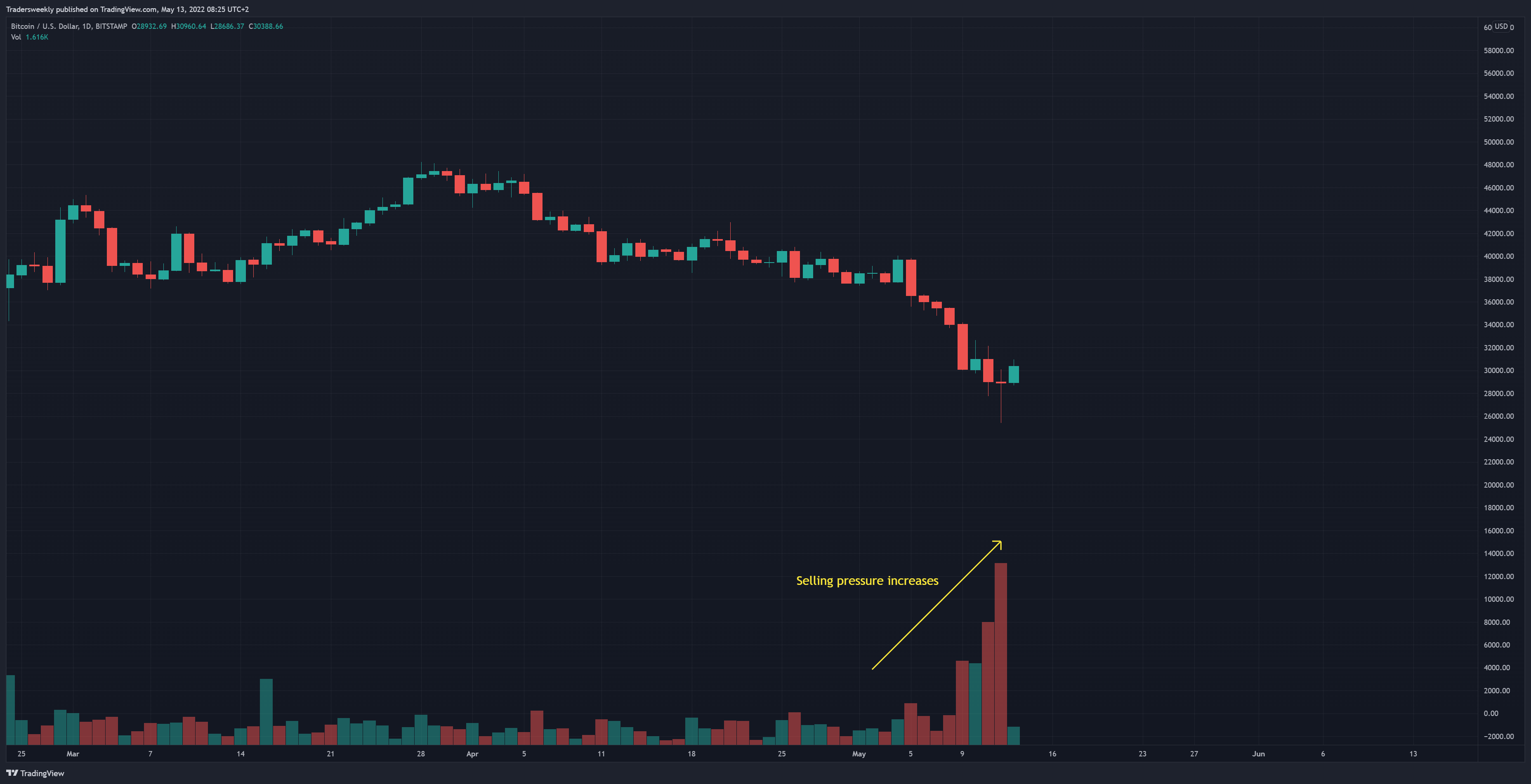 BITSTAMP:BTCUSD圖表圖片，作者：Tradersweekly