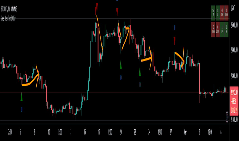 BTCUSDT: Steel Step Assistant: Trend X Divergence