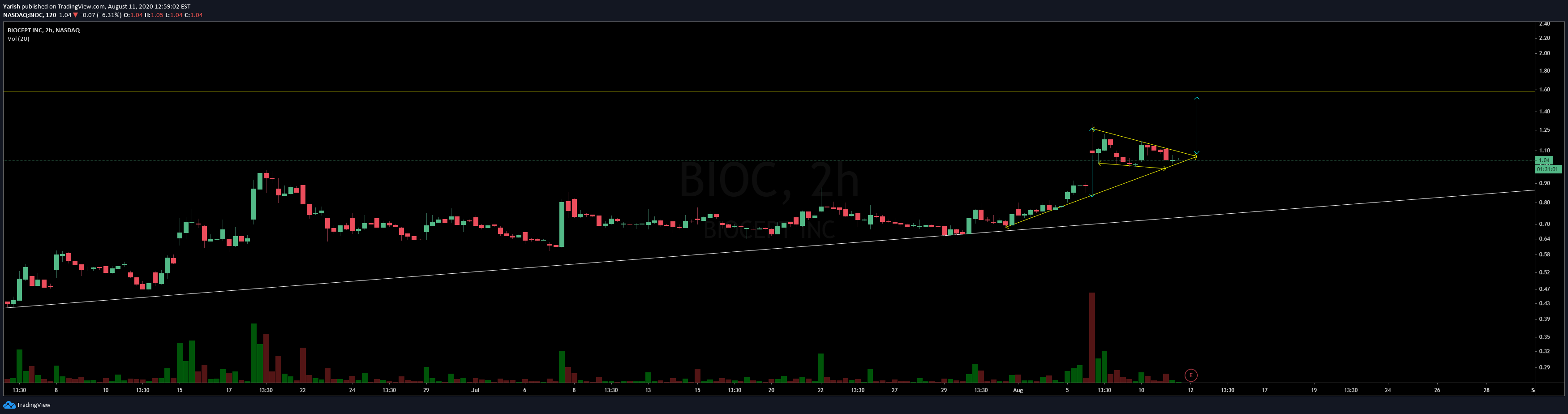 NASDAQ:BIOC Idea Chart Image by StrongUp
